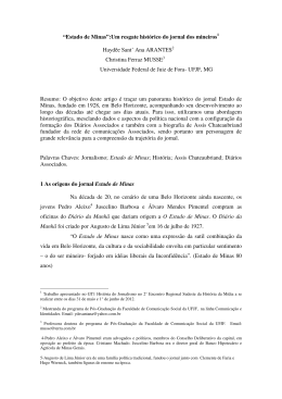 &ldquo;Estado de Minas&rdquo;:Um resgate hist&oacute;rico do jornal
