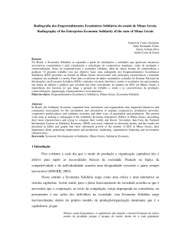 Radiografia dos Empreendimentos Econ&ocirc;micos