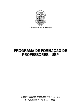 Programa de Formação de Professores