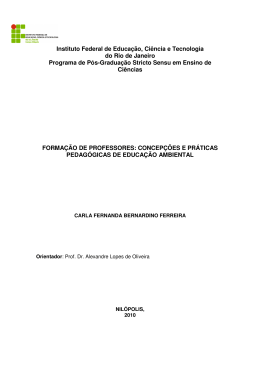 Formação de professores: concepções e práticas