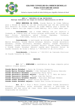 Grande Conselho da Ordem DeMolay para o Estado de Goiás