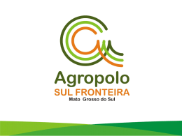 Apresentação_Resultados do Agropolo Sul Fronteira