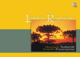 Leituras regionais: mesorregião geográfica sudoeste