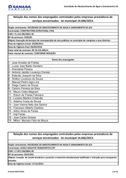 Empregados Tercerizadas