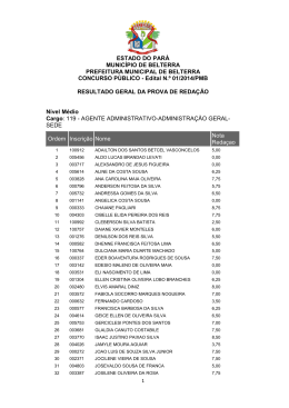 Resultado Geral de Reda&ccedil;&atilde;o