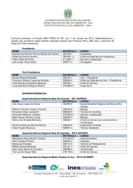 Relação dos Servidores com Poder de Polícia - Inea