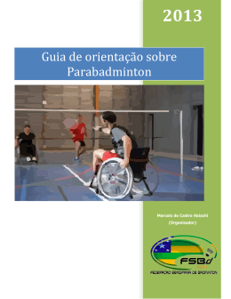 Guia de orienta&ccedil;&atilde;o sobre Parabadminton - FSBd