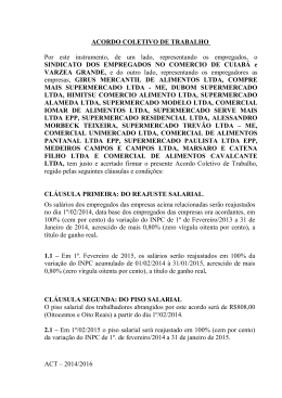 2014 - Sindicato dos Empregados no Com&eacute;rcio de Cuiab&aacute;