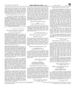 DOU aviso dispensa 0006.2015 - Prefeitura Municipal de Salgado