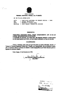 TRIBUNAL REGIONAL FEDERAL DA 4° REGIÃO Ac No 94.04