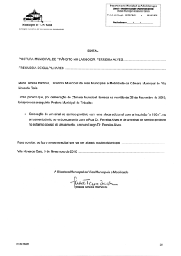 Postura Mun. Largo Dr. Ferreira Alves