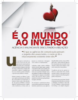 Ag&ecirc;nciA E AnunciAntE discutindO A RElA&ccedil;&atilde;O