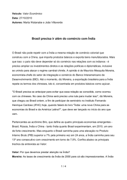 Valor Econômico - Instituto Fernando Henrique Cardoso