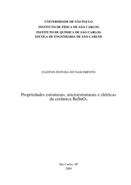 Propriedades estruturais, microestruturais e el&eacute;tricas da cer&acirc;mica