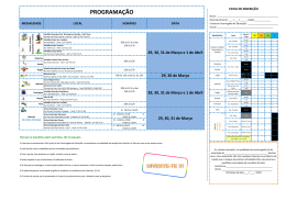PROGRAMA&Ccedil;&Atilde;O - C&acirc;mara Municipal de Gaia
