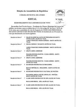 Elei&ccedil;&atilde;o da Assembleia da Rep&uacute;blica