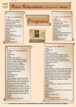 Programa - &Aacute;guas Livres