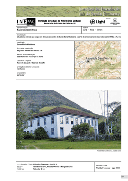 Fazenda Sant`Anna AVI &ndash; F01 &ndash; SMM