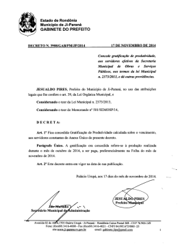 Estado de Rondônia Municipio de Ji