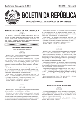 III SÉRIE — Número 62 Quarta