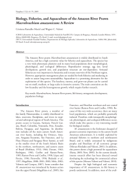 Volume 17, 2009 N&ordm; 2 Biology, Fisheries, and Aquaculture of the