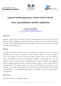 Aspectos Institucionais para o Smart Grid no Brasil