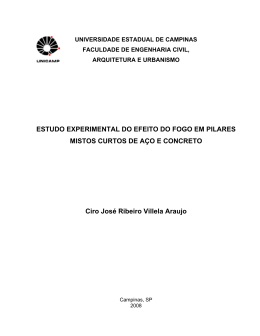 ESTUDO EXPERIMENTAL DO EFEITO DO FOGO EM PILARES