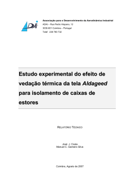 Estudo experimental do efeito de veda&ccedil;&atilde;o t&eacute;rmica da tela Aldageed