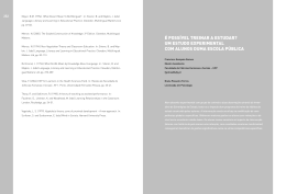 &Eacute; POSS&Iacute;VEL TREINAR A ESTUDAR? UM ESTUDO