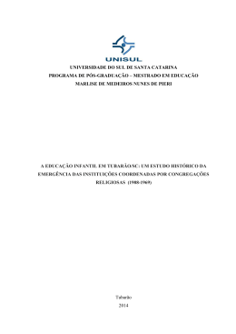 a educa&ccedil;&atilde;o infantil em tubar&atilde;o/sc - UNIEDU