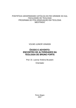 encontro de alteridades na teologia de bruno forte