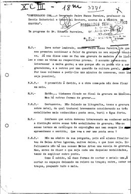 co. Ja nos disse como se faz uma gravura de madeira