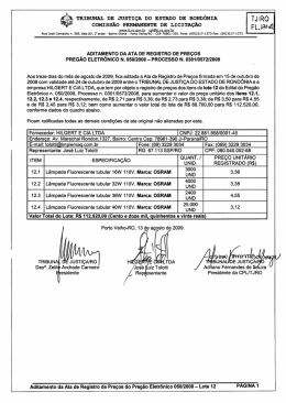 l “A TRIBUNAL DE JUSTIÇA Do EsTADo DE RONDÔNIA ` TJ/RQ