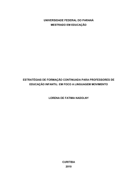 ESTRAT&Eacute;GIAS DE FORMA&Ccedil;&Atilde;O CONTINUADA PARA