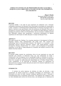 Forma&ccedil;&atilde;o continuada de professores de educa&ccedil;&atilde;o f&iacute;sica