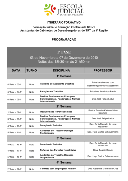 Forma&ccedil;&atilde;o Continuada B&aacute;sica - Assistentes