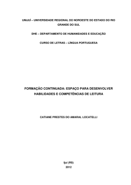 forma&ccedil;&atilde;o continuada: espa&ccedil;o para desenvolver habilidades e