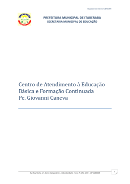 Centro de Atendimento &agrave; Educa&ccedil;&atilde;o B&aacute;sica e Forma&ccedil;&atilde;o Continuada