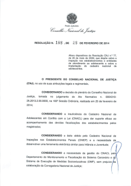 Resolução nº 188, de 28 de fevereiro de 2014
