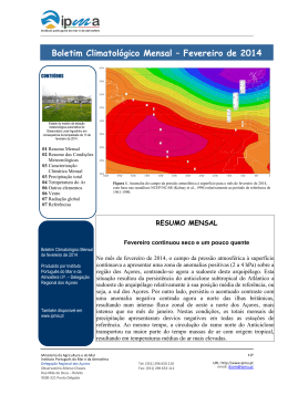 Fevereiro de 2014 - Instituto Português do Mar e da Atmosfera