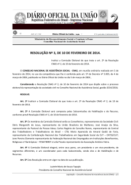resolução nº 3, de 10 de fevereiro de 2014.