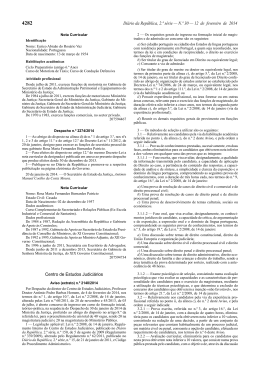 Di&aacute;rio da Rep&uacute;blica, 2.&ordf; s&eacute;rie &mdash; N.&ordm; 30 &mdash; 12 de fevereiro de 2014