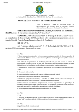 RESOLU&Ccedil;&Atilde;O N&deg; 529, DE 14 DE FEVEREIRO DE 2014