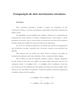 Composi&ccedil;&atilde;o &oacute;ptica de dois movimentos circulares