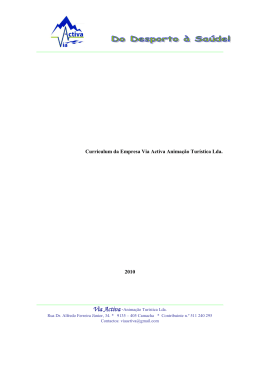 Curr&iacute;culo da Empresa