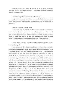 José Ferreira Soares é natural da Bajouca e tem 65 anos