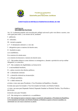 Constituição Federal - Procuradoria Regional Eleitoral