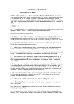 Resolu&ccedil;&atilde;o 007/90 - CONSUNI - Altera o Estatuto da UDESC.