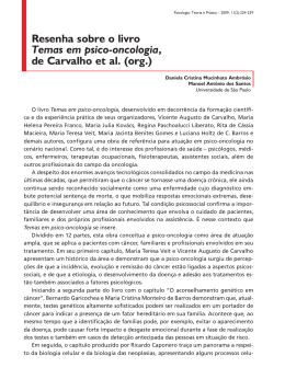 Resenha sobre o livro Temas em psico