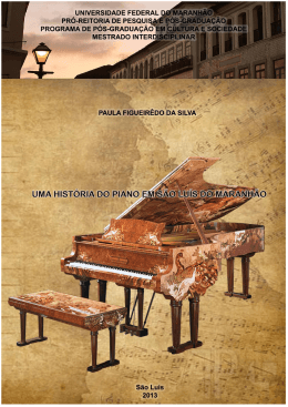 Uma história do piano em São luís do Maranhão